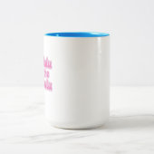 Delulu is de Solulu Roze Glitter Mok | Grappige Ge (Center)