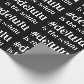 #Delulu is de Solulu zwart-wit Cadeaupapier (Hoek)
