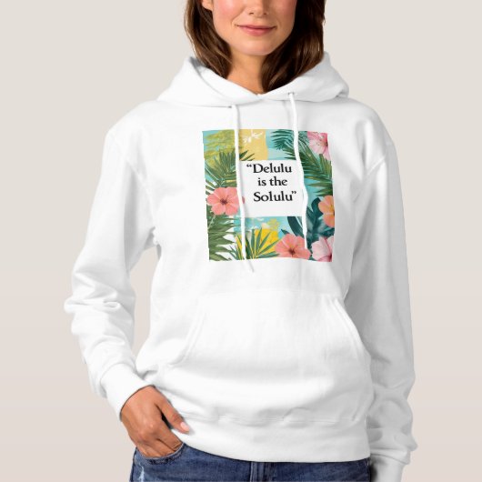 Delulu is de ziel hoodie (Voorkant)