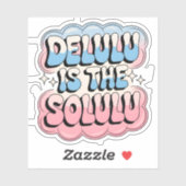 Delulu is de ziel sticker (Vel)