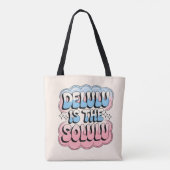 Delulu is de ziel tote bag (Achterkant)