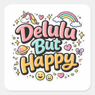 Delulu Maar Gelukkig Meme Sticker