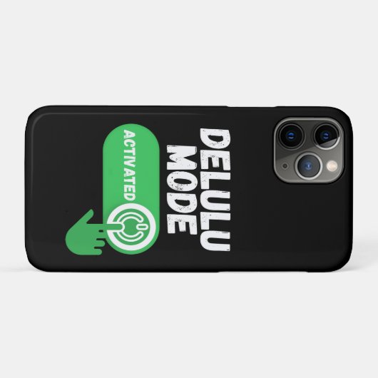 Delulu Modus Geactiveerd | Grappige Gen Z Case-Mate iPhone Case (Achterkant (horizontaal))