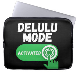 Delulu Modus Geactiveerd | Grappige Gen Z Laptop Sleeve