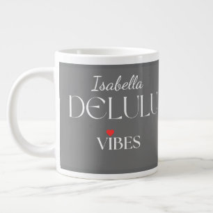 Delulu Stemming, Cute Girlycore Cadeau voor Haar V Grote Koffiekop