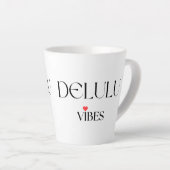 Delulu Stemming, Grappige Esthetische Citat Gift Latte Mok (Rechterhoek)