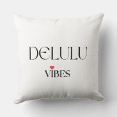 Delulu Vibes, Grappige esthetische quote cadeau Kussen (Achterkant)