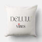 Delulu Vibes, Grappige esthetische quote cadeau Kussen (Voorkant)