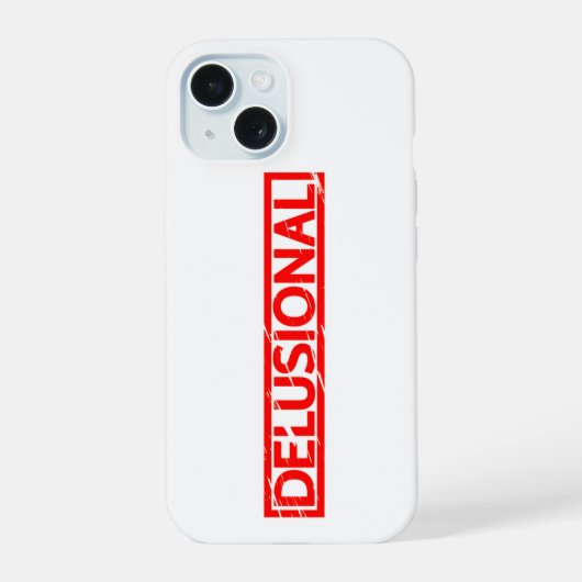 Delusional Stamp iPhone 15 Case (Achterkant)