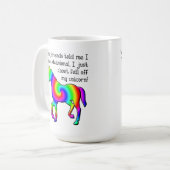Delusional Unicorn Funny Mug Koffiemok (Voorkant links)