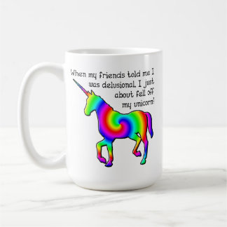 Delusional Unicorn Funny Mug Koffiemok