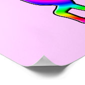 Delusional Unicorn Funny Poster Sign. (Hoek)