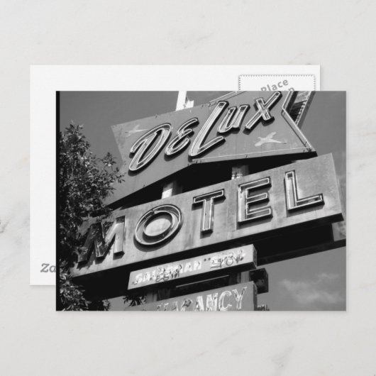 Delux Motel Briefkaart (Voorkant / Achterkant)