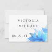 Deluxe 2-Sided Floral RSVP Kaartje (Achterkant)
