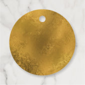 Deluxe Antiek Golden Bedankjes Labels (Achterkant)