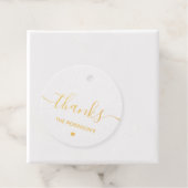 Deluxe Bedankt van goud Bedankjes Labels (Met doos)