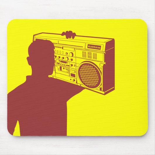 Deluxe Boom Box Mousepad Muismat (Voorkant)