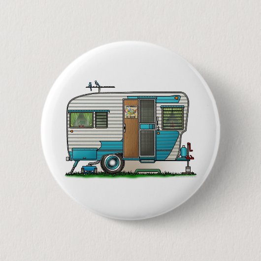 Deluxe Camper Trailer Ronde Button 5,7 Cm (Voorkant)