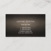 Deluxe Chrome Label Dark Wood Visitekaartje (Achterkant)