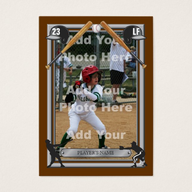 Deluxe Custom Baseball Card Visitekaartjes (Voorkant)
