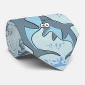 Deluxe Dolphin Pattern Stropdas (Opgerold)