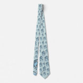 Deluxe Dolphin Pattern Stropdas (Achterkant)