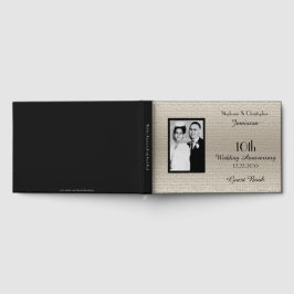 Deluxe Elegant Huwelijksjubileum Feest Foto Gastbo Gastenboek