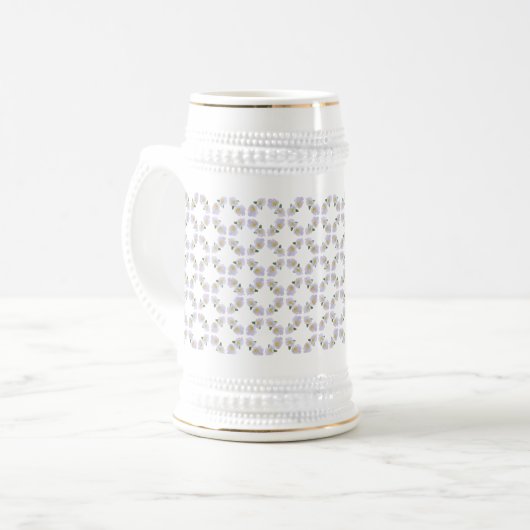 Deluxe Floral Beer Stein Bierpul (Voorkant links)