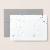 Deluxe Folie Zilveren Bloemen Huwelijksuitnodiging Folie Kaarten (Met envelop)