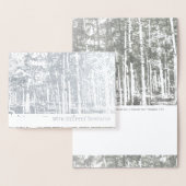 Deluxe Folie Zilveren Bomen Schrift Sympathie Kaar Folie Kaarten (Display)