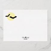 Deluxe Fun 5 x 7 Folie Halloween Uitnodiging (Achterkant)