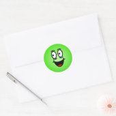 Deluxe Gekke Smiley gezichten Ronde Sticker (Envelop)
