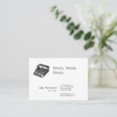 Deluxe geluidloze Retrotypemachine Visitekaartje (Staand voorkant)