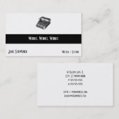 Deluxe geluidloze Retrotypemachine Visitekaartje (Voorkant / Achterkant)