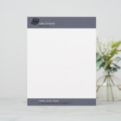 Deluxe geluidloze typemachine — leisteen — flatel briefhoofd ontwerp (Staand voorkant)