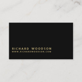 deLuxe Gold N Black Consulting Writer Minimalist Visitekaartje