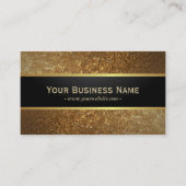 Deluxe Golden Glitter Dark Metallic Visitekaartje (Voorkant)