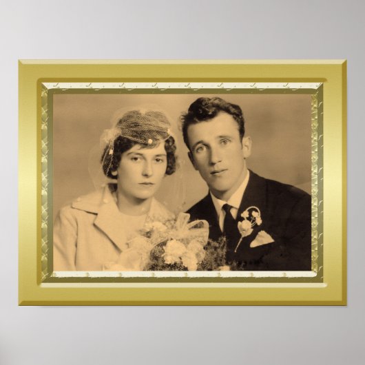 Deluxe gouden grens lijst aangepast foto-poster poster (Voorkant)