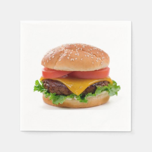 "Deluxe Hamburger" design papieren servetten (Voorkant)