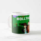 Deluxe Hollywood Life Retro Art Romance Koffiemok (Voorkant links)