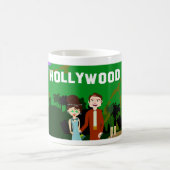 Deluxe Hollywood Life Retro Art Romance Koffiemok (Center)