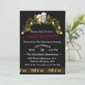 Deluxe Kerst Botanicals Party Kaart (Staand voorkant)