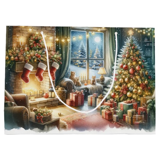 Deluxe Kerstmis Groot Cadeauzakje (Achterkant)