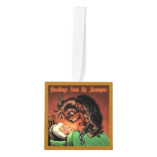 Deluxe Krampus Cube Ornament (Voorkant)