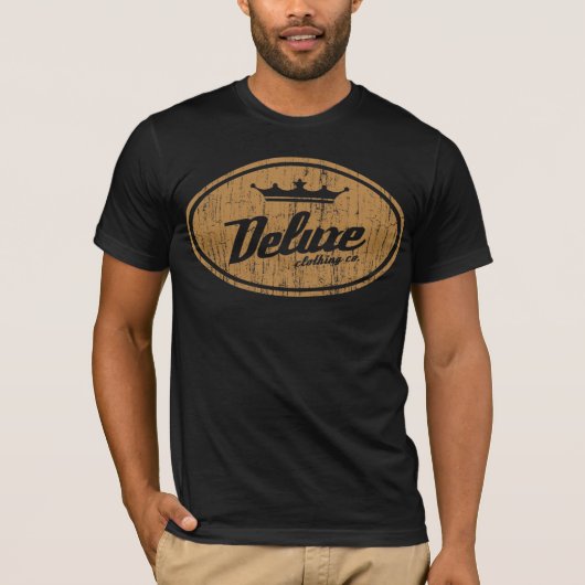 Deluxe Oval Logo ( goud) T-shirt (Voorkant)