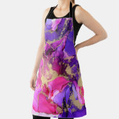 Deluxe Paarse roze goudinksstroom. Vloeibare lagen Schort (Insitu)