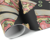 Deluxe Pizza party Cadeaupapier (Rol Hoek)