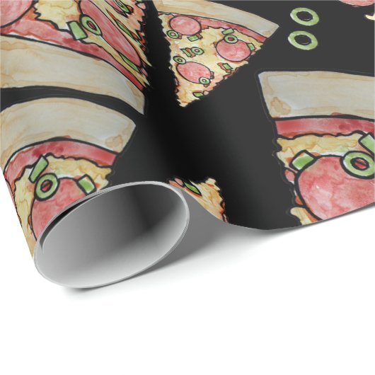 Deluxe Pizza party Cadeaupapier (Rol Hoek)