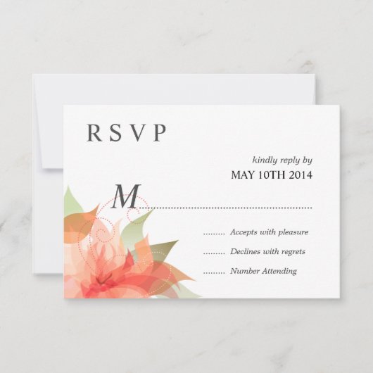 Deluxe RSVP Oranje Peach Floral (Voorkant)