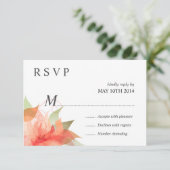 Deluxe RSVP Oranje Peach Floral (Staand voorkant)